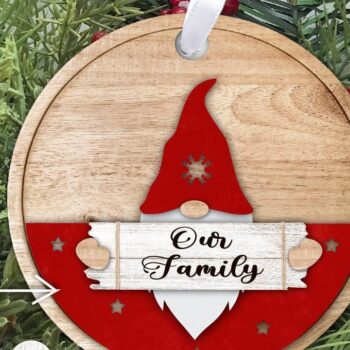 Intra απο ξύλο plywood 3mm-4mm πάχος Χριστουγεννιάτικο στολίδι . Χριστούγεννα Δίασταση 6x6 cm INTRAFABR-39659360 - Image 1