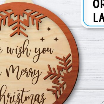 Intra απο ξύλο plywood 3mm-4mm πάχος Χριστουγεννιάτικο Στολίδι | Δίασταση 8x8 cm INTRAFABR-36577121 - Image 1