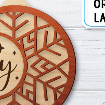 Intra απο ξύλο plywood 3mm-4mm πάχος Χριστουγεννιάτικο Στολίδι | Δίασταση 8x8 cm INTRAFABR-36577297 - Image 1