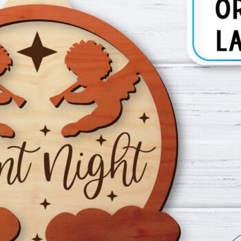 Intra απο ξύλο plywood 3mm-4mm πάχος Χριστουγεννιάτικο Στολίδι | Δίασταση 8x8 cm INTRAFABR-36577333 - Image 1