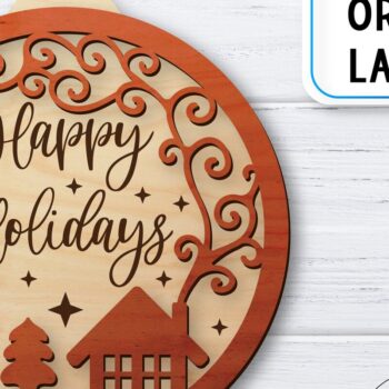 Intra απο ξύλο plywood 3mm-4mm πάχος Χριστουγεννιάτικο Στολίδι | Δίασταση 8x8 cm INTRAFABR-36577400 - Image 1