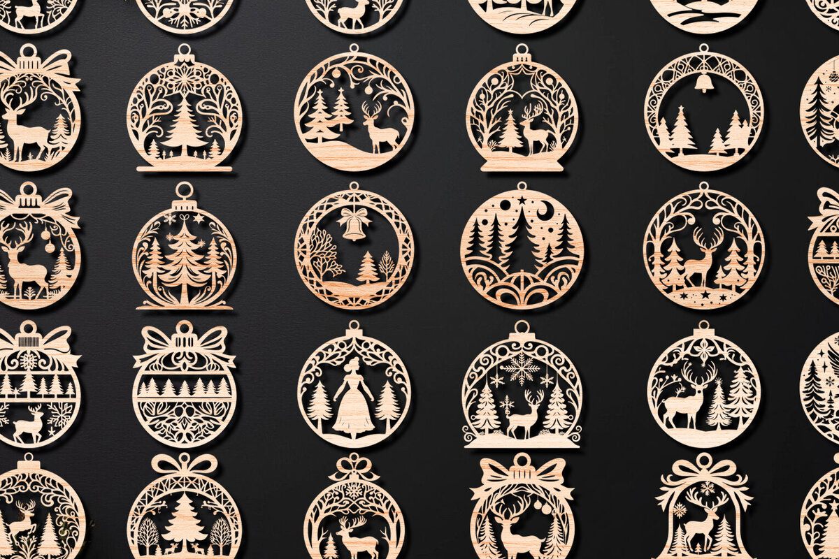 Intra απο ξύλο plywood 3mm-4mm πάχος Χριστουγεννιάτικο Στολίδι Mega Δίασταση 8x8 cm INTRAFABR-110277684