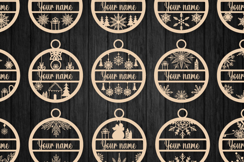 Intra απο ξύλο plywood 3mm-4mm πάχος Χριστουγεννιάτικο στολίδι Personalize Δίασταση 8x8 cm INTRAFABR-51981965