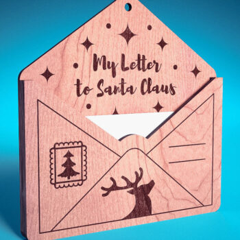 Intra απο ξύλο plywood 3mm-4mm πάχος Χριστουγεννιάτικο στολίδι Δίασταση 8x8 cm INTRAFABR-75890347 - Image 1