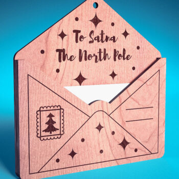 Intra απο ξύλο plywood 3mm-4mm πάχος Χριστουγεννιάτικο στολίδι Δίασταση 8x8 cm INTRAFABR-75889920 - Image 1