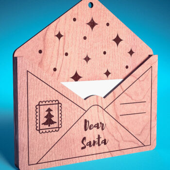 Intra απο ξύλο plywood 3mm-4mm πάχος Χριστουγεννιάτικο στολίδι Δίασταση 8x8 cm INTRAFABR-75889986 - Image 1