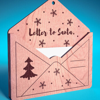 Intra απο ξύλο plywood 3mm-4mm πάχος Χριστουγεννιάτικο στολίδι Δίασταση 8x8 cm INTRAFABR-75890231 - Image 1