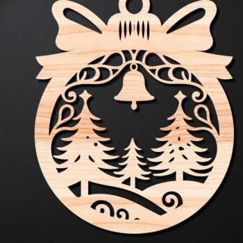 Intra απο ξύλο plywood 3mm-4mm πάχος Χριστουγεννιάτικο Στολίδι Δίασταση 8x8 cm INTRAFABR-110255056 - Image 1