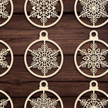 Intra απο ξύλο plywood 3mm-4mm πάχος Χριστουγεννιάτικο στολίδι Δίασταση 8x8 cm INTRAFABR-79666416 - Image 1