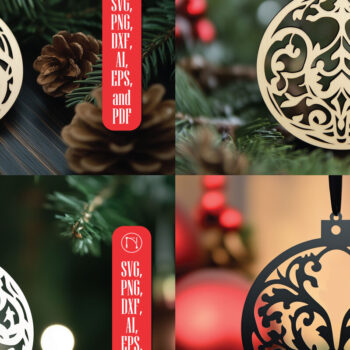 Intra απο ξύλο plywood 3mm-4mm πάχος Χριστουγεννιάτικο στολίδι Δίασταση 8x8 cm INTRAFABR-105343690 - Image 1