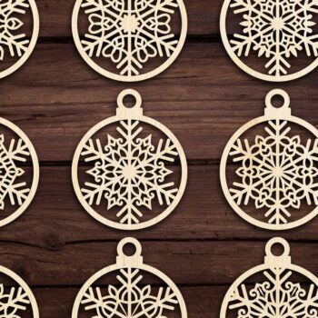 Intra απο ξύλο plywood 3mm-4mm πάχος Χριστουγεννιάτικο στολίδι Δίασταση 8x8 cm INTRAFABR-79430796 - Image 3