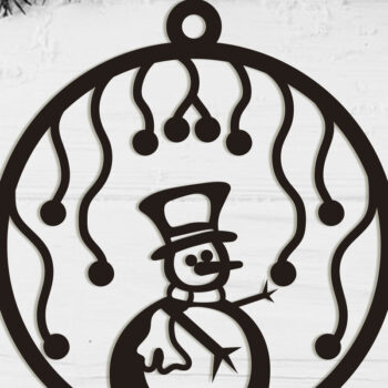 Intra απο ξύλο plywood 3mm-4mm πάχος Χριστουγεννιάτικο στολίδι Δίασταση 8x8 cm INTRAFABR-108702594 - Image 4