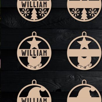 Intra απο ξύλο plywood 3mm-4mm πάχος Χριστουγεννιάτικο στολίδι Δίασταση 8x8 cm INTRAFABR-45784979 - Image 1