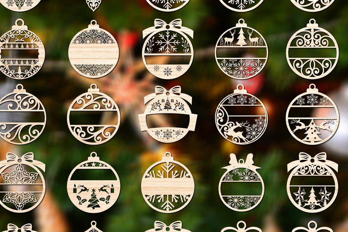 Intra απο ξύλο plywood 3mm-4mm πάχος Δέσμη Χριστουγεννιάτικου Στολίδι με 1 Δίασταση 8x8 cm INTRAFABR-76738367