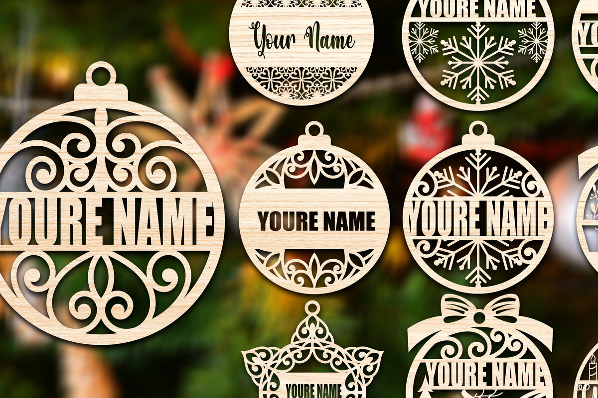 Intra απο ξύλο plywood 3mm-4mm πάχος Δέσμη Χριστουγεννιάτικου Στολίδι με 1 Δίασταση 8x8 cm INTRAFABR-76065377