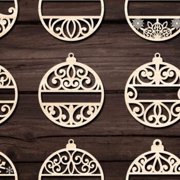 Intra απο ξύλο plywood 3mm-4mm πάχος Χριστουγεννιάτικο Στολίδι με Bundle4 Δίασταση 8x8 cm INTRAFABR-76786343 - Image 1