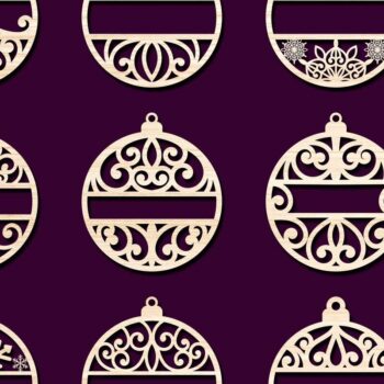 Intra απο ξύλο plywood 3mm-4mm πάχος Χριστουγεννιάτικο Στολίδι με Bundle4 Δίασταση 8x8 cm INTRAFABR-76786343 - Image 3