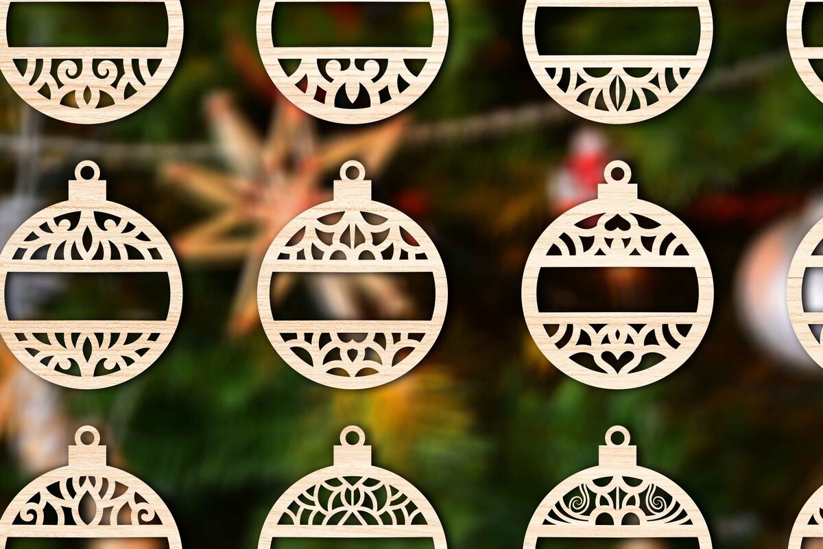 Intra απο ξύλο plywood 3mm-4mm πάχος Δέσμη Χριστουγεννιάτικου Στολίδι με 8 Δίασταση 8x8 cm INTRAFABR-76821412