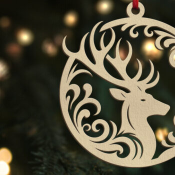 Intra απο ξύλο plywood 3mm-4mm πάχος Χριστουγεννιάτικο Στολίδι | | Δίασταση 8x8 cm INTRAFABR-109549051 - Image 1