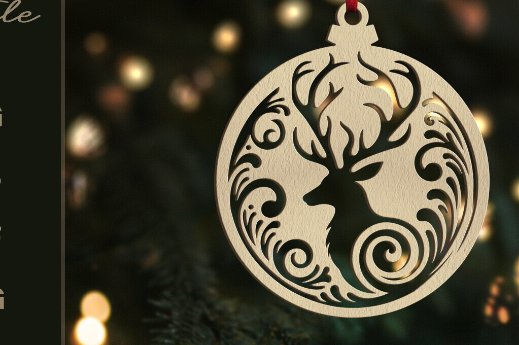 Intra απο ξύλο plywood 3mm-4mm πάχος Χριστουγεννιάτικο Στολίδι | | Δίασταση 8x8 cm INTRAFABR-109553166