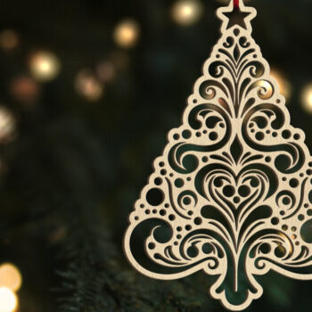 Intra απο ξύλο plywood 3mm-4mm πάχος Χριστουγεννιάτικο Στολίδι | | Δίασταση 8x8 cm INTRAFABR-109600233 - Image 1