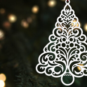 Intra απο ξύλο plywood 3mm-4mm πάχος Χριστουγεννιάτικο Στολίδι | | Δίασταση 8x8 cm INTRAFABR-109600284 - Image 1