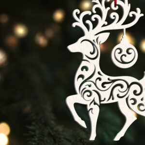 Intra απο ξύλο plywood 3mm-4mm πάχος Χριστουγεννιάτικο Στολίδι | | Δίασταση 8x8 cm INTRAFABR-109600441