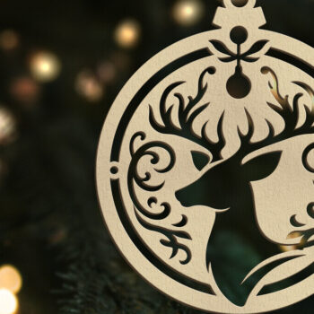 Intra απο ξύλο plywood 3mm-4mm πάχος Χριστουγεννιάτικο Στολίδι | | Δίασταση 8x8 cm INTRAFABR-109521496 - Image 1