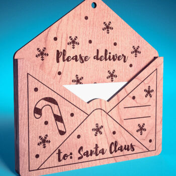 Intra απο ξύλο plywood 3mm-4mm πάχος Χριστουγεννιάτικο στολίδι Δίασταση 8x8 cm INTRAFABR-75889876 - Image 9