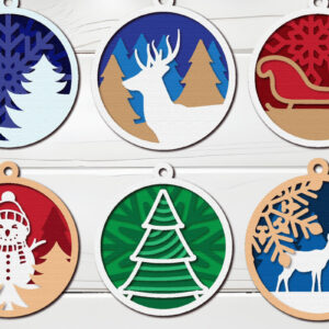 Intra απο ξύλο plywood 3mm-4mm πάχος Χριστουγεννιάτικο στολίδι  Δίασταση 8x8 cm INTRAFABR-109517268