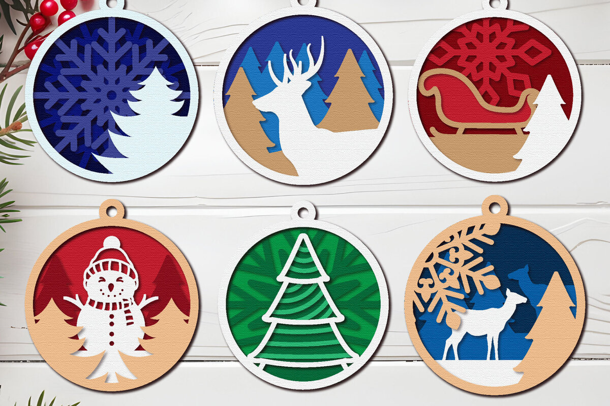 Intra απο ξύλο plywood 3mm-4mm πάχος Χριστουγεννιάτικο στολίδι  Δίασταση 8x8 cm INTRAFABR-109517268