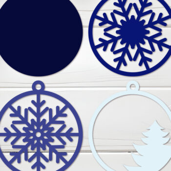 Intra απο ξύλο plywood 3mm-4mm πάχος Χριστουγεννιάτικο στολίδι  Δίασταση 8x8 cm INTRAFABR-109517268 - Image 8