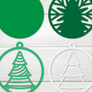 Intra απο ξύλο plywood 3mm-4mm πάχος Χριστουγεννιάτικο στολίδι  Δίασταση 8x8 cm INTRAFABR-109517268 - Image 12