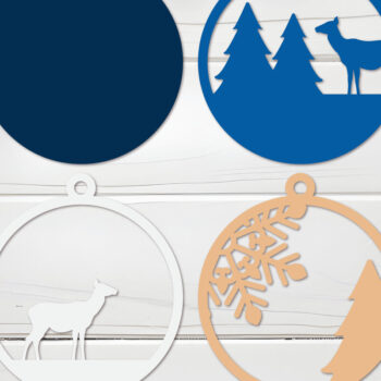 Intra απο ξύλο plywood 3mm-4mm πάχος Χριστουγεννιάτικο στολίδι  Δίασταση 8x8 cm INTRAFABR-109517268 - Image 13