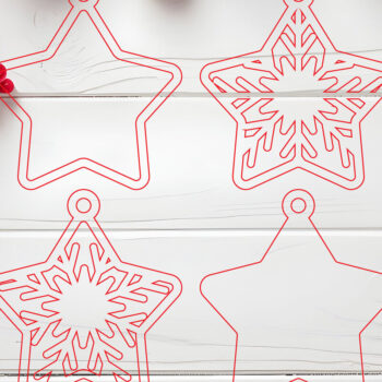 Intra απο ξύλο plywood 3mm-4mm πάχος Δέσμη χριστουγεννιάτικου στολίδι  Δίασταση 8x8 cm INTRAFABR-107055038 - Image 11