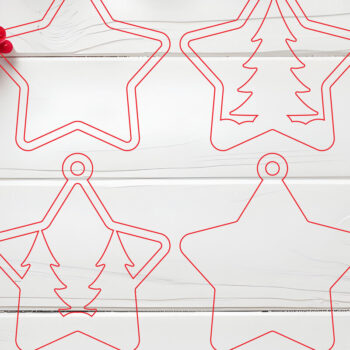 Intra απο ξύλο plywood 3mm-4mm πάχος Δέσμη χριστουγεννιάτικου στολίδι  Δίασταση 8x8 cm INTRAFABR-107055038 - Image 13