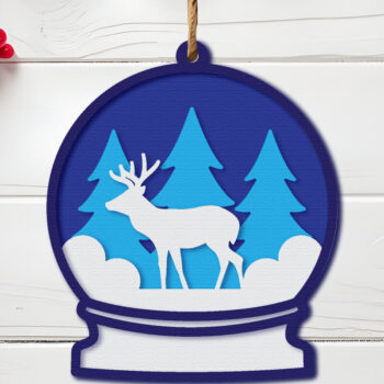 Intra απο ξύλο plywood 3mm-4mm πάχος Χριστουγεννιάτικο στολίδι  Δίασταση 8x8 cm INTRAFABR-107451374 - Image 2