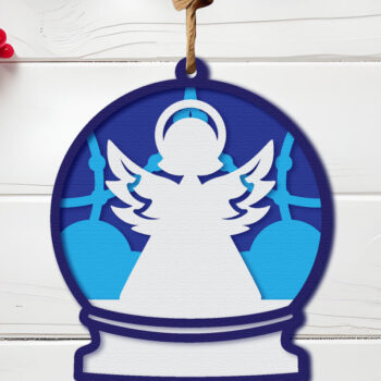 Intra απο ξύλο plywood 3mm-4mm πάχος Χριστουγεννιάτικο στολίδι  Δίασταση 8x8 cm INTRAFABR-107451374 - Image 4