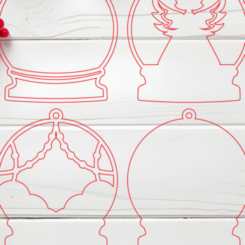 Intra απο ξύλο plywood 3mm-4mm πάχος Χριστουγεννιάτικο στολίδι  Δίασταση 8x8 cm INTRAFABR-107451374 - Image 5