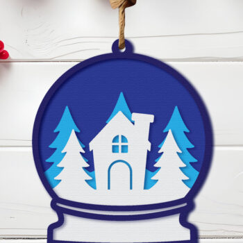 Intra απο ξύλο plywood 3mm-4mm πάχος Χριστουγεννιάτικο στολίδι  Δίασταση 8x8 cm INTRAFABR-107451374 - Image 8