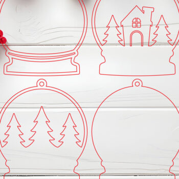 Intra απο ξύλο plywood 3mm-4mm πάχος Χριστουγεννιάτικο στολίδι  Δίασταση 8x8 cm INTRAFABR-107451374 - Image 9