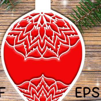 Intra απο ξύλο plywood 3mm-4mm πάχος Χριστουγεννιάτικο Στολίδι Manda Star Δίασταση 8x8 cm INTRAFABR-19848569 - Image 2