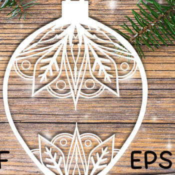 Intra απο ξύλο plywood 3mm-4mm πάχος Χριστουγεννιάτικο Στολίδι Mandala Star Δίασταση 30x30 cm INTRAFABR-19848580 - Image 1