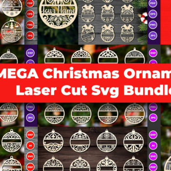 Intra απο ξύλο plywood 3mm-4mm πάχος Χριστουγεννιάτικο Στολίδι Mega Δίασταση 8x8 cm INTRAFABR-81272466 - Image 1