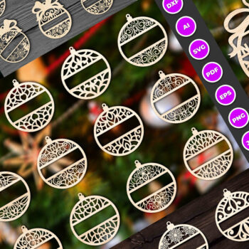 Intra απο ξύλο plywood 3mm-4mm πάχος Χριστουγεννιάτικο Στολίδι Mega Δίασταση 8x8 cm INTRAFABR-81272466 - Image 2