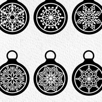 Intra απο ξύλο plywood 3mm-4mm πάχος Χριστουγεννιάτικο Στολίδι Snowflake Δίασταση 8x8 cm INTRAFABR-49737390 - Image 3