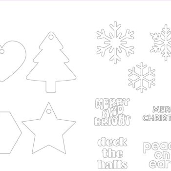 Intra απο ξύλο plywood 3mm-4mm πάχος Χριστουγεννιάτικο Στολίδι Δίασταση 8x8 cm INTRAFABR-46075880 - Image 1