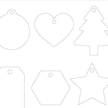 Intra απο ξύλο plywood 3mm-4mm πάχος Χριστουγεννιάτικο Στολίδι Δίασταση 8x8 cm INTRAFABR-46075880 - Image 2