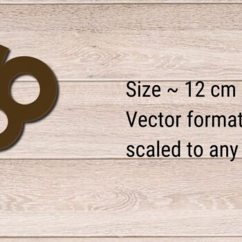 Intra απο ξύλο plywood 3mm-4mm πάχος Χριστουγεννιάτικο Στολίδι 3D Layered,  Δίασταση 8x8 cm INTRAFABR-82402307 - Image 2