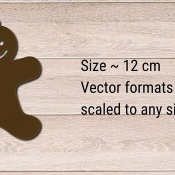 Intra απο ξύλο plywood 3mm-4mm πάχος Χριστουγεννιάτικο Στολίδι 3D Layered,  Δίασταση 8x8 cm INTRAFABR-82402370 - Image 2